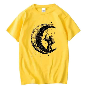 Camiseta de algodón de gran tamaño para hombre y mujer, ropa informal de verano suave transpirable, ropa de calle para gimnasio, elementos esenciales diarios, ligera y cómoda - Product Image 6