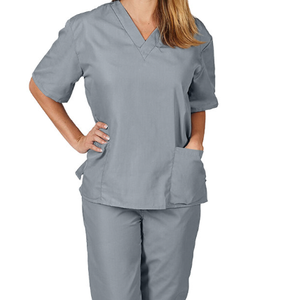 Fashionable Hospital Polyester Cotton Jogger Women Scrub <b>Sexy</b> Design <b>Uniform</b> Scrubs Sets Polyester Hospital Scrub Sets - Product Image 2