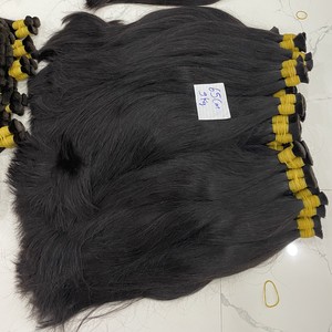 Cheveux Noirs Naturels Raides Longs Doublement Dessinés En Vrac Vendeur Vietnamien D'extensions De Cheveux Humains - Product Image 4
