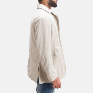 Blazer de cuero clásico Abrigo deportivo de piel de cordero Chaqueta Slim Fit Abrigo deportivo de un botón con bolsillos Chaquetas de Letterman cosidas - Product Image 2