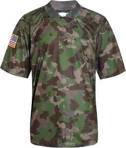 เสื้อเจอร์ซีย์ลายตาข่ายแขนสั้นระบายอากาศได้ดีผ้า100% โพลีเอสเตอร์พิมพ์ซับลิเมชันออกแบบได้ตามต้องการสำหรับฤดูร้อน - Product Image 1