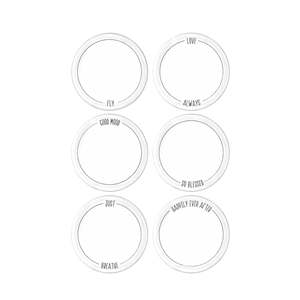 Daily Tunes 19 cm Cake Plate Juego de 6 Vajilla Elegante para Tus Ocasiones Especiales - Product Image 1