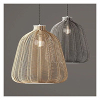 Plafonnier suspendu en rotin et jute tissé à la main Boho lueur durable Plafonnier suspendu artisanal pour une vie écologique et moderne