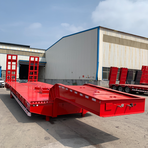 60ton 50ton แบบกึ่งพ่วงแบบ3เพลา4แกนรถเทรลเลอร์ไฮดรอลิก - Product Image 1