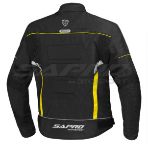 Vestes de course moto en Cordura - Imperméables, coupe-vent, respirantes, toutes saisons, impression personnalisée du nom de l'équipe et de la marque Sapro - Product Image 2