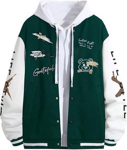 Streetwear personnalisé de haute qualité avec broderie en coton et laine pour le printemps Vestes universitaires vintage de basketball universitaire Letterman - Product Image 5