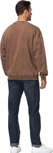 Sudadera Extra Grande de Estilo Urbano Personalizada OEM, Sudadera de Estilo Retro Lavada al Ácido para Hombre, Sudadera Holgada de Algodón Grueso - Product Image 5