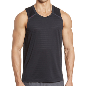 Camiseta sin mangas acanalada para hombres Body Enhancement Fit Men Powerlifting Tank Top con escote profundo - Product Image 1