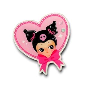 Hello Kitty Pink Bow Logo personnalisé plaque de cils magnétique en acrylique carreaux d'extension de cils ovales outils durables réutilisables durables - Product Image 2