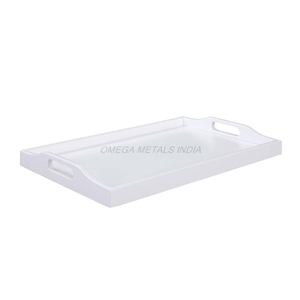 Best Quality Wooden <b>Tray</b> in Rich Mahogany Color with Classic Rectangular Shape and Smooth Finish Ideal for Stylish <b>Serving</b> - Product Image 5