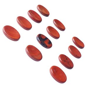 Piedra preciosa pulida hecha a mano de jaspe rojo natural para el alivio de la ansiedad, energía positiva y relajación - Product Image 3