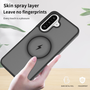 เคสกระเป๋าโทรศัพท์มือถือกันกระแทกเคลือบผิวสีสันสดใสสำหรับ Samsung A26ชาร์จไฟได้ด้วยแม่เหล็ก - Product Image 5