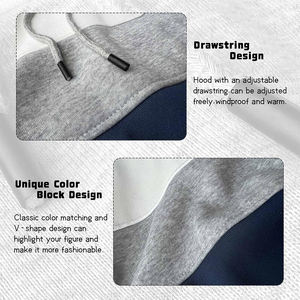 Sudadera con capucha modelo 2025 para hombre con bolsillo canguro 100% algodón tejido 360g polar - Product Image 3