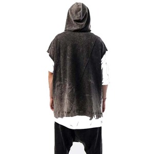 เสื้อสเวตเตอร์ผ้าฝ้าย100% ลายกรด380ก. เสื้อวินเทจน้ำหนักตัวใหญ่พิเศษเสื้อฮู้ดสำหรับผู้ชาย - Product Image 5
