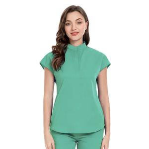 Servicio OEM Scrub enfermera superventas algodón poliéster manga corta mujeres Hospital enfermería conjunto uniforme para Mujeres para la venta al por mayor - Product Image 1