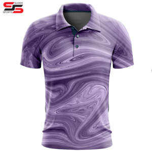 Impression par sublimation de teinture personnalisée séchage rapide pour hommes pour polo 100% polyester spandex coupe régulière anti-rides solide t-shirt polo - Product Image 3