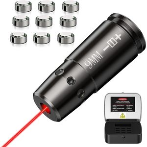 EZshoot Laser Boresighter 9mm Red Dot Sight สำหรับปืนพกพร้อมกล่องและแบตเตอรี่ - Product Image 1