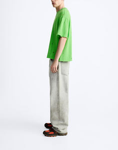 เสื้อยืด OEM ทรงปกติ ไหล่ตก ผ้าคอตตอนหนา 330gsm แขนสั้น หลายสี ถักทอ เป็นมิตรต่อสิ่งแวดล้อม สำหรับผู้ชาย - Product Image 4