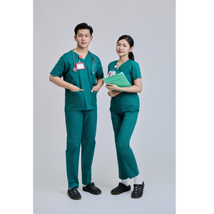 ชุดสครับทางการแพทย์แบบยูนิเซ็กซ์ ผลิตจากผ้า WFX-CVC ผสมผ้าฝ้าย 52% โพลีเอสเตอร์ 45% และสแปนเด็กซ์ 3% พร้อมระบบตรวจจับเข็ม FMF ผลิตในเวียดนาม - Product Image 2