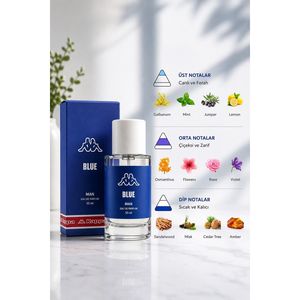 น้ำหอม EDP สำหรับผู้ชาย กลิ่นส้ม ติดทนนาน สีฟ้า ขนาด 55 มล. บรรจุในขวดแก้ว - Product Image 2