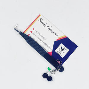 Meilleure vente 90 degrés cerise charme Volume pince à épiler en acier inoxydable fibre pointe extension de cils pince à épiler durable - Product Image 5