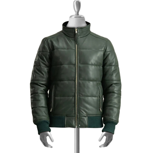 Veste matelassée d'hiver personnalisée unisexe Veste matelassée en coton et polyester de grande taille, imperméable et coupe-vent pour hommes - Product Image 1