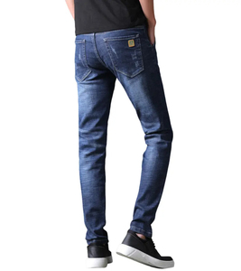 Personalice sus propios pantalones de mezclilla con estampado digital Todos los pantalones vaqueros de pierna recta de algodón para hombres - Product Image 4