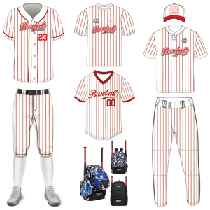 Camisetas de Béisbol al por Mayor de Fábrica, Tallas Grandes, OEM, Lisas, para Sublimación, Cuello en V, Secado Rápido, Transpirables - Product Image 3