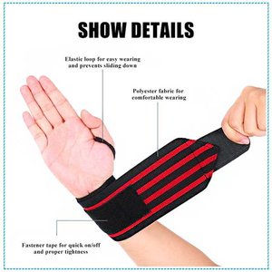 Bandes de poignet personnalisées pour la musculation en salle de sport à bas prix - Product Image 3