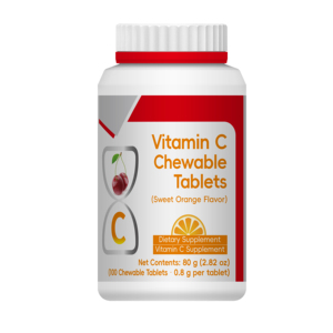 Tabletas Masticables de Vitamina C (Sabor a Naranja Dulce) |   Suplemento Dietético para Adultos |   Soporte Antioxidante y para <span class=keywords><strong>el</strong></span> Bienestar Inmunológico |   OEM ODM - Product Image 5