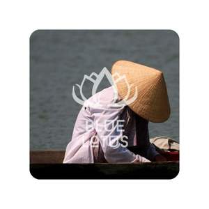 VENTE FLASH Chapeau conique vietnamien de qualité supérieure Blue Lotus 2025 Idéal pour les séances photo et les événements culturels - Product Image 1