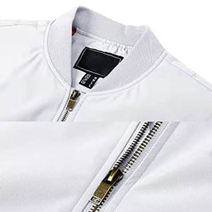 Venta al por mayor producto caliente ligero elegante de los hombres Slim Fit chaqueta de bombardero para la venta último diseño de los hombres chaqueta de bombardero para la venta Nueva - Product Image 4