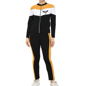 Ensemble de survêtement 2 pièces automne-hiver pour femmes pantalons de survêtement à capuche courts filles grandes amicales Zip avant Logo léger écologique - Product Image 1