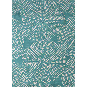 Alfombra de Lana Azul Acar, Tejida a Mano, Modelo Tac-4551, Diseño Abstracto para Decoración del Hogar, por Jaipur Rugs US - Product Image 1