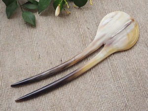 Polished <b>Finish</b> Buffalo Horn <b>Hair</b> Pins for Women's Ox Horn <b>Hair</b> Styling <b>Stick</b> Natural Accessory - Product Image 3