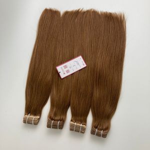 La mejor calidad 100% cutícula alineada vietnamita extensión de cabello humano crudo estilo onda Color #8 cinta Invisible doble dibujado crudo - Product Image 2