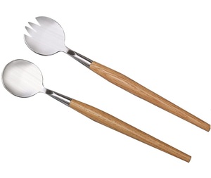 Serveur de salade en métal plaqué or dans un nouveau Design cuillère et fourchette à salade en métal dans un nouveau Look serveur de salade en métal pour la cuisine et le mariage - Product Image 6