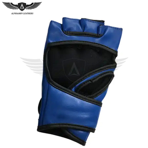Gants de MMA à sangle de poignet réglable antidérapante, design unique bleu et noir, bon vendeur, différentes tailles, 2025 - Product Image 6
