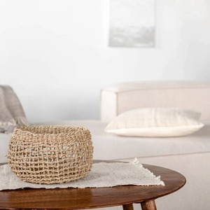 <b>Round</b> Seagrass Storage <b>Basket</b> - Product Image 3
