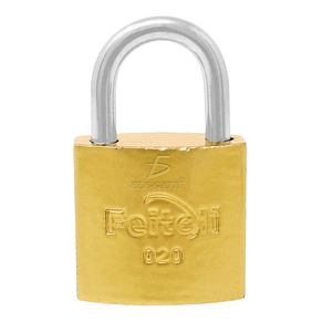 Lucchetto in Ferro e Acciaio con Gancio Corto Dorato 20mm, Combinazione a Cifre con Chiave - Product Image 2
