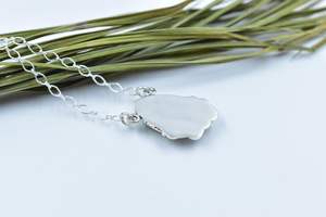 Sterling Silver Necklace With <b>Peacock</b> Dahlia Turquoise Handmade Adjustable Chain <b>Jewelry</b> For Women Artisan Look - Product Image 4