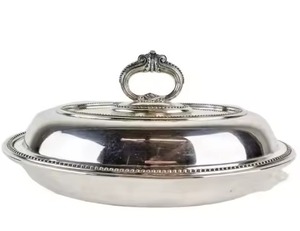 Hermoso Tazón para Servir Dátiles de Acero Inoxidable Pulido a Mano, Calidad Premium - Product Image 4