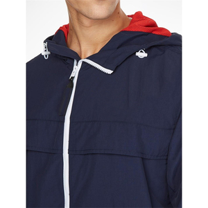 Custom Wholesale Men's Hooded Windbreaker <b>Jacket</b> <b>Lightweight</b> Waterproof Outdoor Sportswear Navy Blue Windproof <b>Running</b> <b>Jacket</b> - Product Image 3