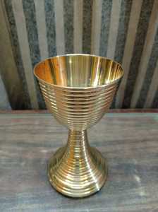 การออกแบบที่ไม่ซ้ำทองชุบทองเหลือง Chalice กับ Ciborium ทำด้วยมือในการขาย - Product Image 4