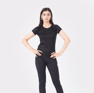 Camisetas de Compresión Ecológicas de Alta Calidad para Mujer, Ajuste Delgado, Transpirables, de Secado Rápido, Manga Corta, Cuello Redondo, para Adultos - Product Image 6