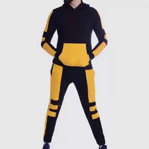 High Quality Custom <b>Men</b> Solid Tracksuits Nylon Stretch Soft Sportswear Full Cotton <b>Jacket</b> and <b>Slim</b> <b>Fit</b> Pants for <b>Men</b> - Product Image 1