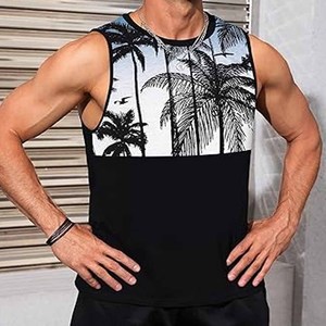 Hommes Gym Vest En Gros Personnalisé Respirant Coton Sans Couture-Fitness Musculation Formation Débardeurs Simples Téléchargés par Dress Sports - Product Image 3