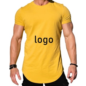 Camisa de algodón personalizada para hombre, camiseta de verano cómoda y transpirable con logotipo personalizable para hombre, ropa deportiva, ropa al por mayor - Product Image 1