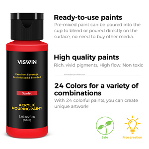 Juego de <span class=keywords><strong>pintura</strong></span> acrílica de 24x2,03 oz, surtido de colores, <span class=keywords><strong>pintura</strong></span> acrílica de alto flujo, No necesita mezcla - Product Image 6
