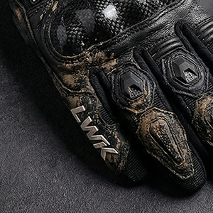 Guantes de Motociclismo de Cuero Personalizados, Transpirables, con Pantalla Táctil, Protección Completa para los Dedos, de Fibra de Carbono, Anti-caídas, para Carreras de Drag - Product Image 5
